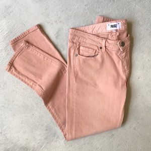 PAIGE Skyline Ankle Peg Skinny Jeans ANTHRO 29
